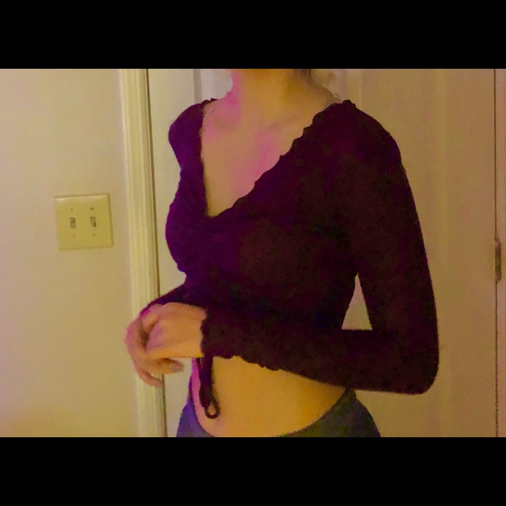 Maroon Drawstring Top